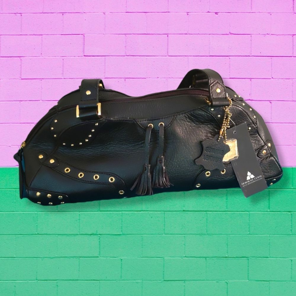 Deborah Lewis - Black - Real Leather - Handbag